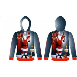 Customized Christmas Hoodies Sublimated