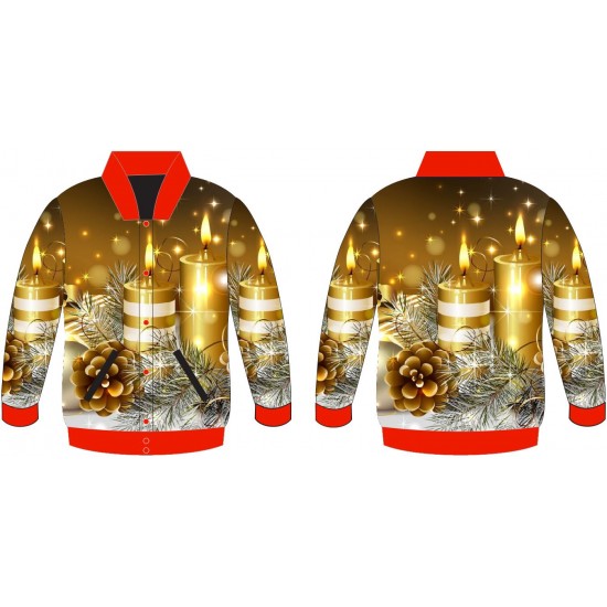 Customized Christmas Varsity Jacket Sublimated Customized Christmas Varsity Jacket Sublimated