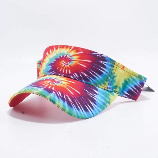 Fashion Customized Sublimation Printing Polyester Adjustable Sun Visor Hats Outdoor Visors