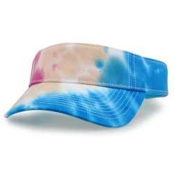 100% cotton summer distressed stone washed unisex outdoor sports tennis golf sun visor cap hat sublimated